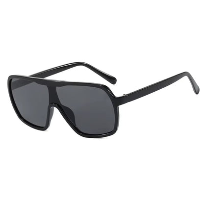 New Trend Fashion Retro Square Big Frame UV 400 Plastic Sun Glasses Out Door Cycling Oversize Sunglasses Men Women 2025