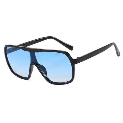 New Trend Fashion Retro Square Big Frame UV 400 Plastic Sun Glasses Out Door Cycling Oversize Sunglasses Men Women 2025